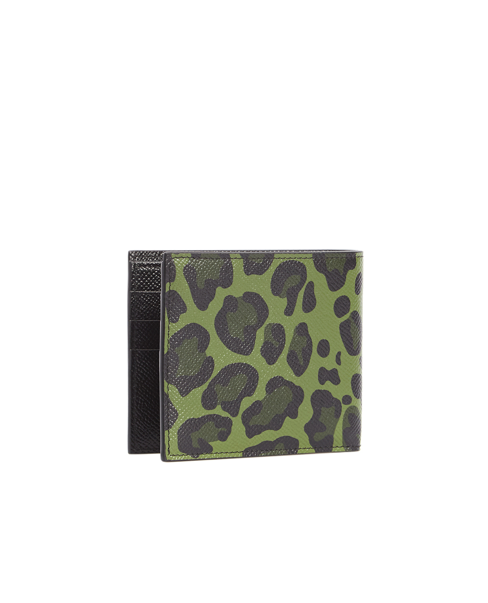 Кожаный кошелек Dolce&Gabbana BP2463-AZ657, зеленый цвет • Купить в интернет-магазине Kameron