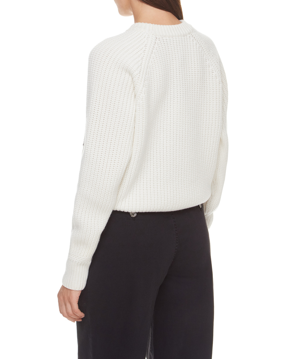 Кашемировый свитер Dolce&Gabbana FX242Z-JAWB7, белый цвет • Купить в интернет-магазине Kameron