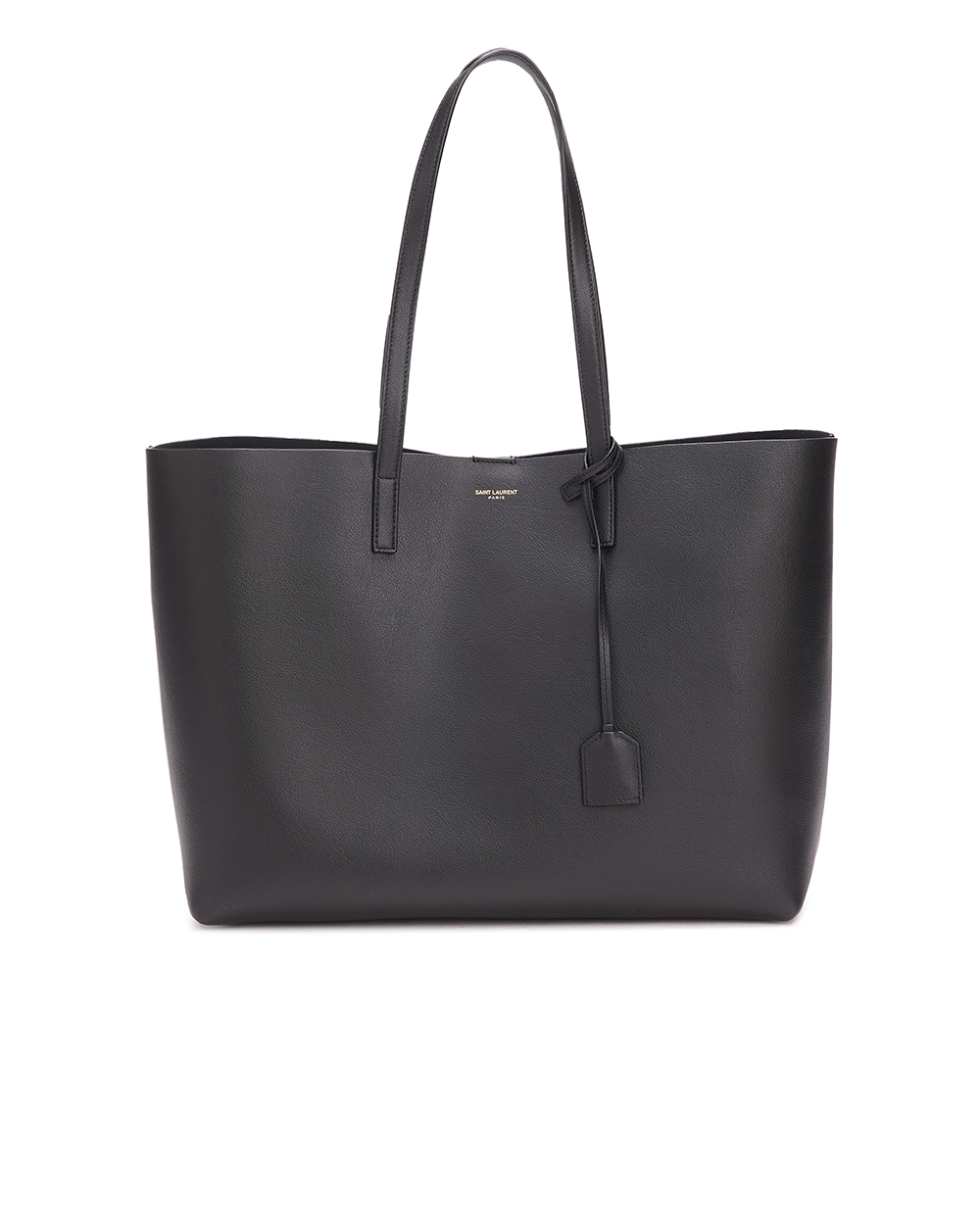 Кожаная сумка Shopping Bag Saint Laurent 600281-CSV0J, черный цвет • Купить в интернет-магазине Kameron