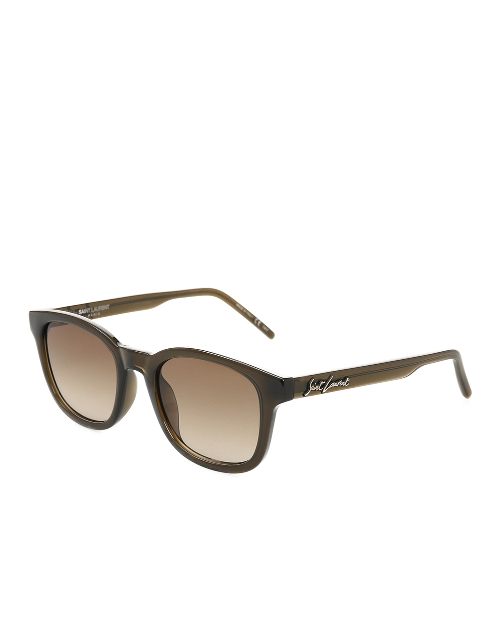 Солнцезащитные очки Saint Laurent 635974-Y9901, оливковый цвет • Купить в интернет-магазине Kameron
