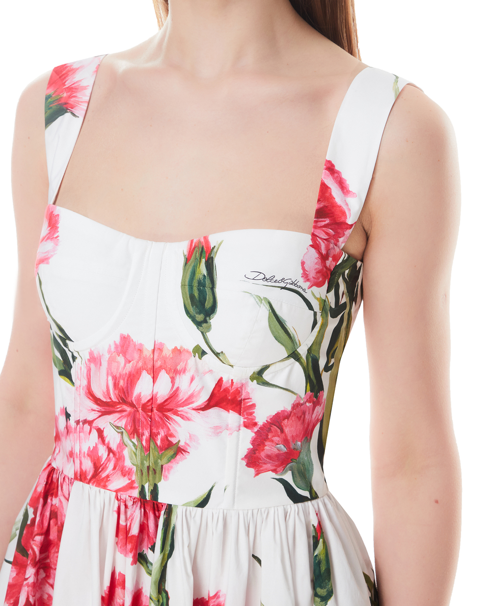 Платье Dolce&Gabbana F6ZO6T-HS5NH, белый цвет • Купить в интернет-магазине Kameron