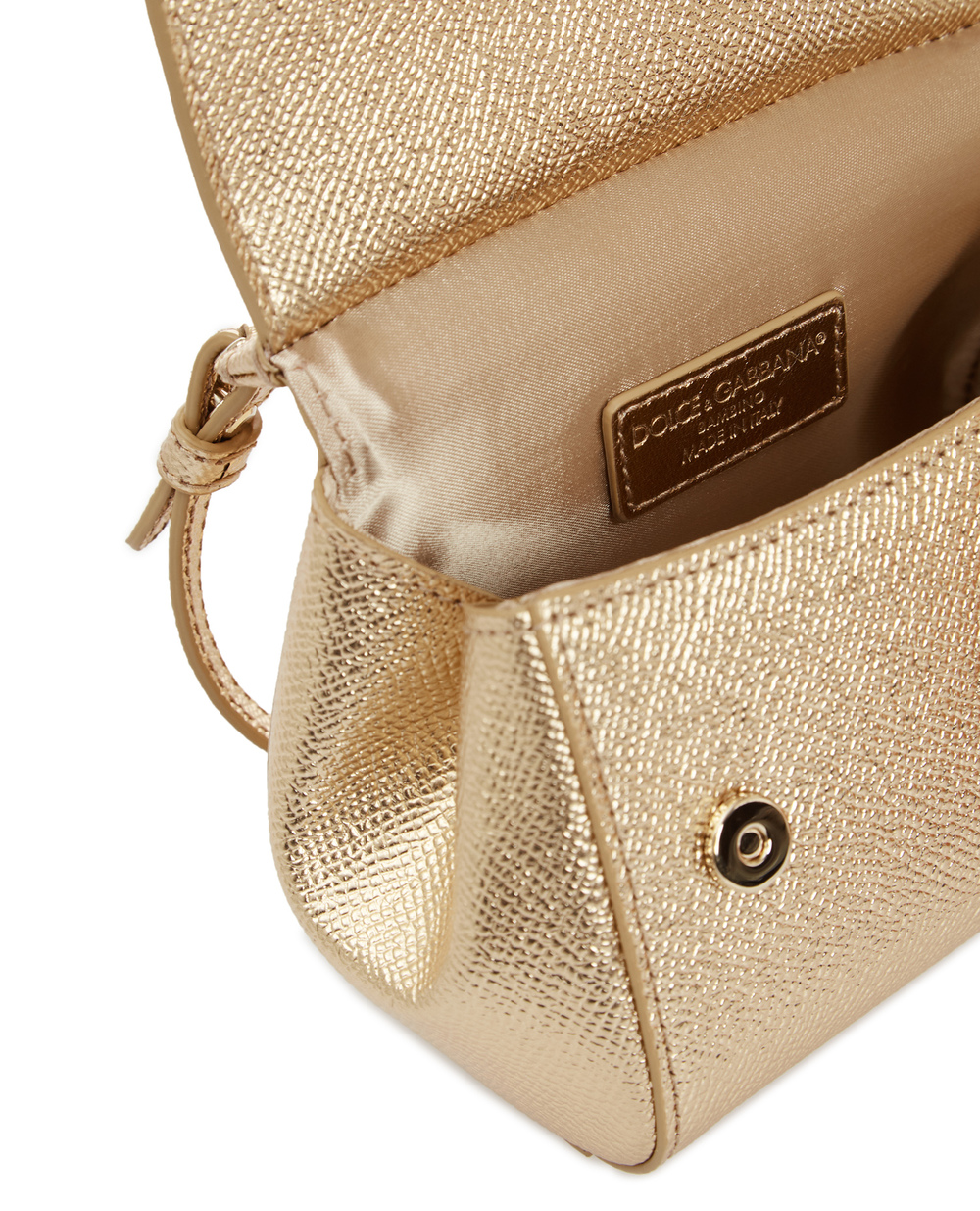 Шкіряна сумка Sicily Dolce&Gabbana EB0003-AH443, золотий колір • Купити в інтернет-магазині Kameron