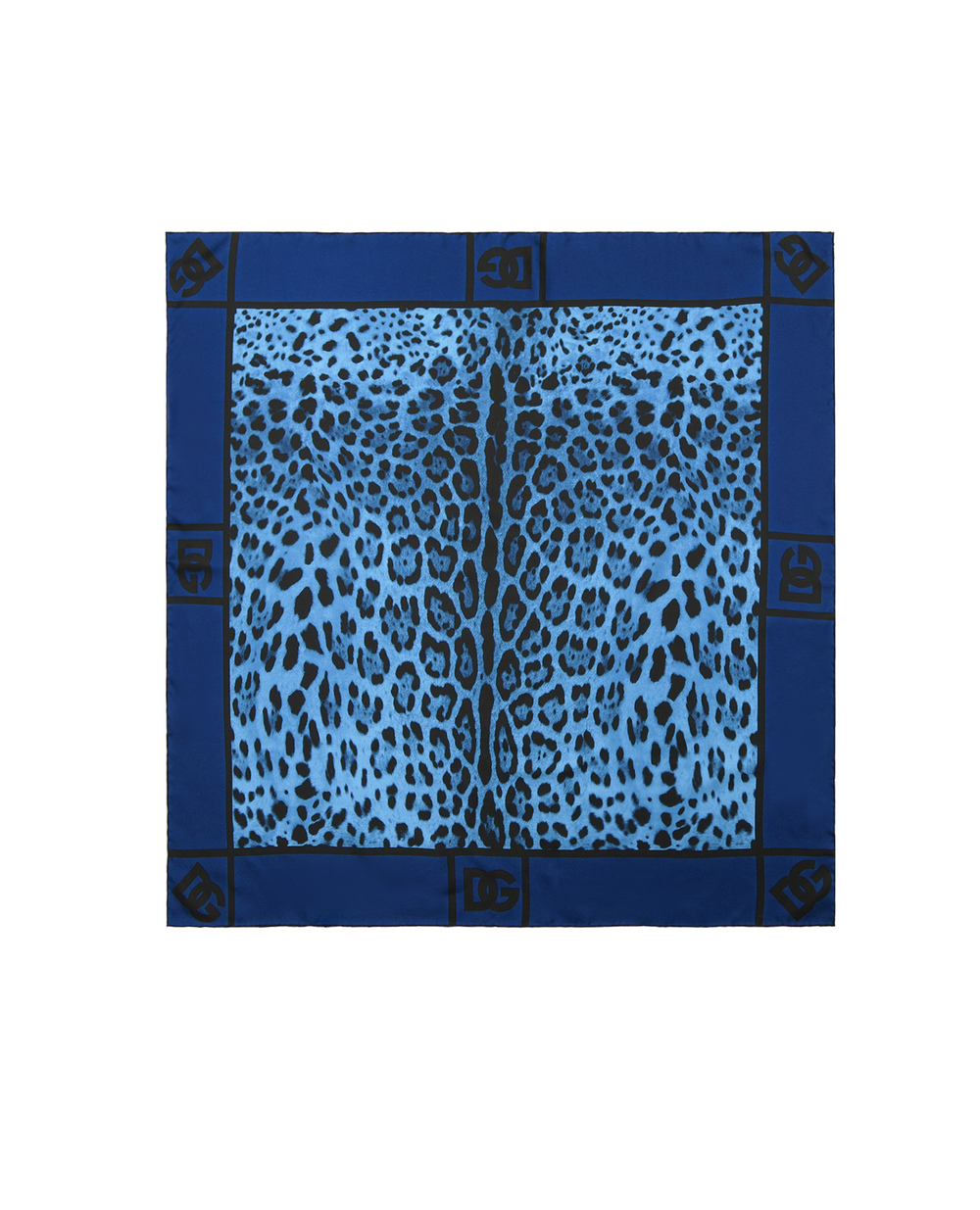Шелковый платок Dolce&Gabbana FN090R-G0TGK, синий цвет • Купить в интернет-магазине Kameron