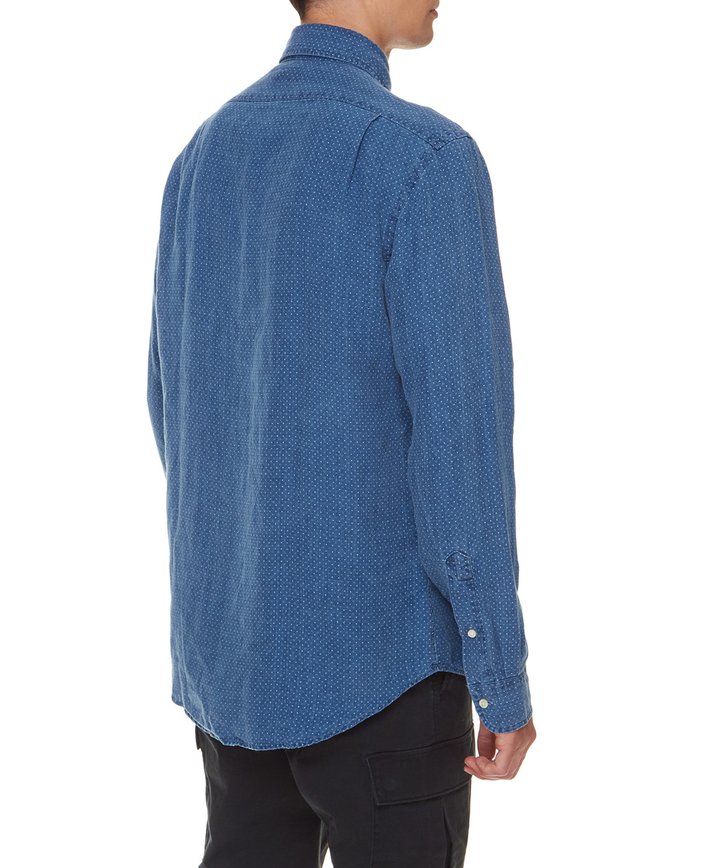 Льняная рубашка Polo Ralph Lauren 710835510001, синий цвет • Купить в интернет-магазине Kameron