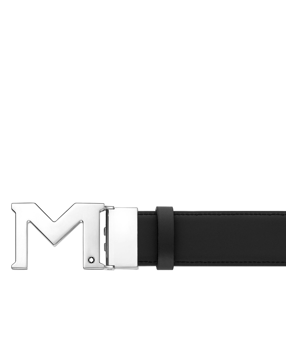 Ремінь із пряжкою M Montblanc 127697, чорний колір • Купити в інтернет-магазині Kameron