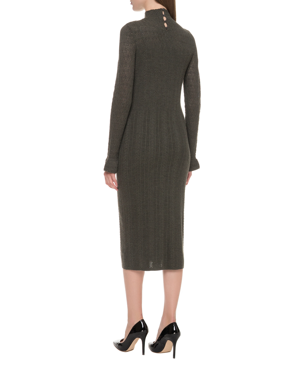 Шерстяное платье Polo Ralph Lauren 211718143001, зеленый цвет • Купить в интернет-магазине Kameron