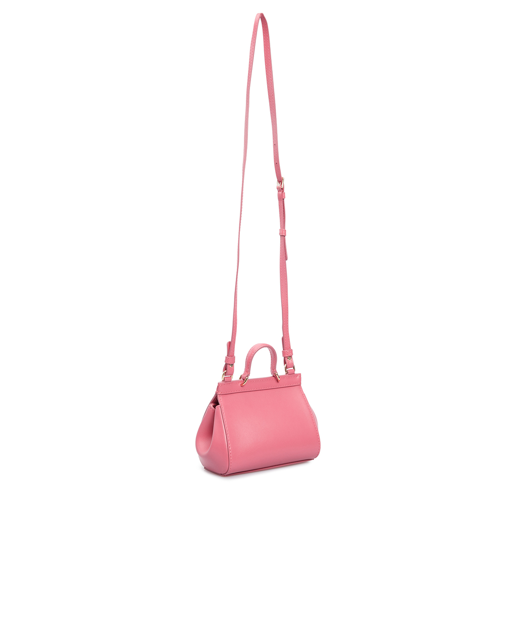 Кожаная сумка Sicily Dolce&Gabbana EB0003-AW576, розовый цвет • Купить в интернет-магазине Kameron