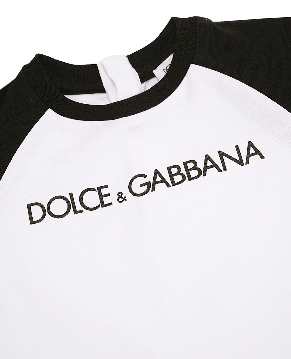 Детская трикотажная футболка Dolce&Gabbana Kids L1JTEM-G7KMX, белый цвет • Купить в интернет-магазине Kameron
