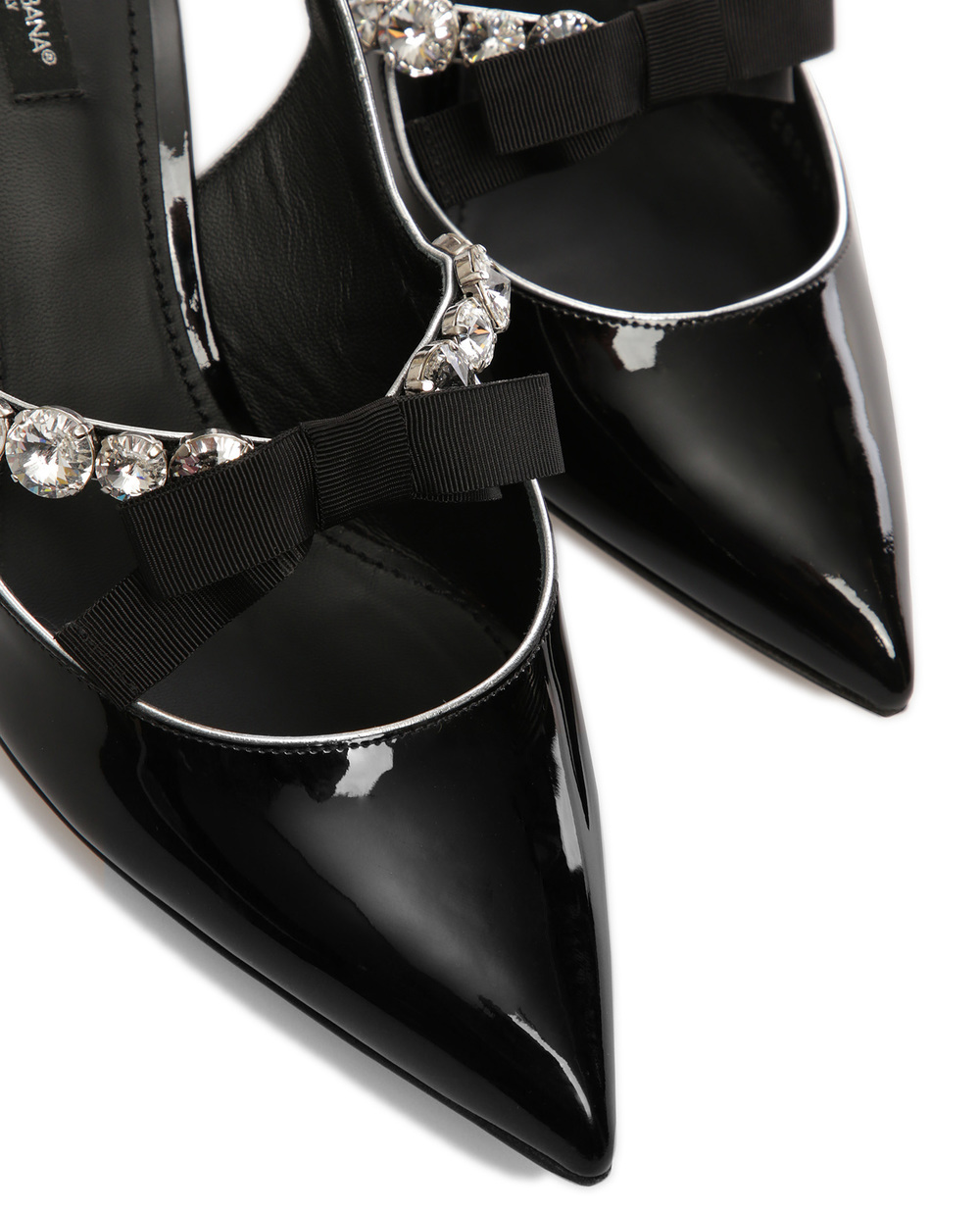 Кожаные слингбэки Lori Dolce&Gabbana CG0331-AA826, черный цвет • Купить в интернет-магазине Kameron