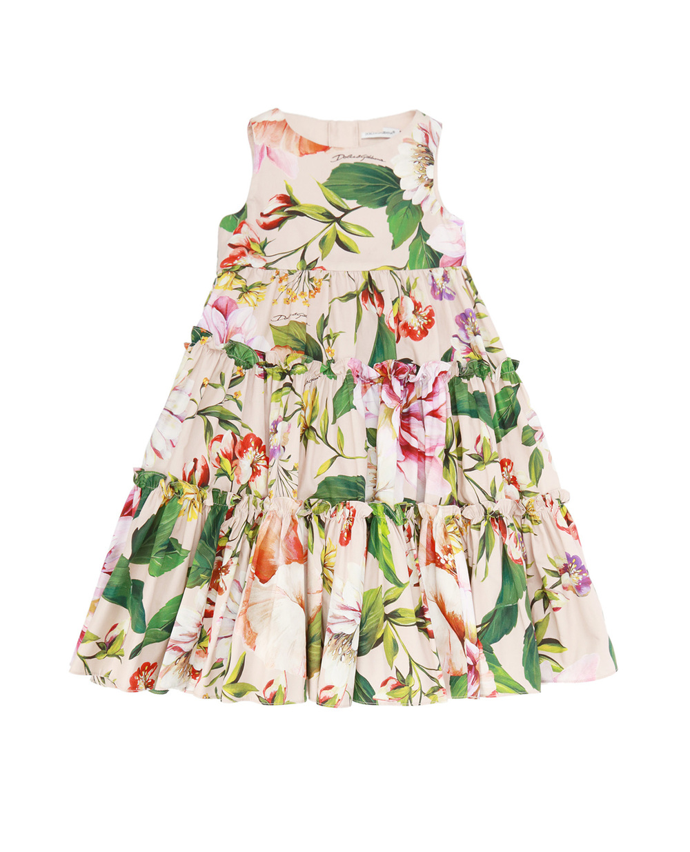 Платье Dolce&Gabbana Kids L22DF0-HS5F8, бежевый цвет • Купить в интернет-магазине Kameron