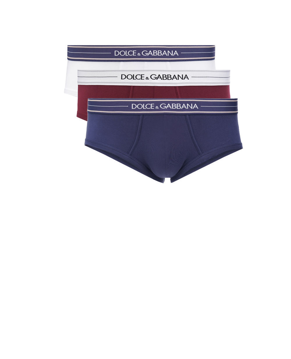 Брифы (3 шт.) Dolce&Gabbana M9D77J-ONP19, разноцветный цвет • Купить в интернет-магазине Kameron