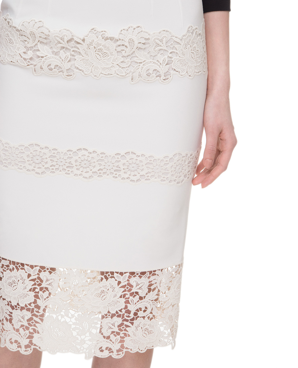 Спідниця Dolce&Gabbana F4BHVZ-FGMFB, білий колір • Купити в інтернет-магазині Kameron