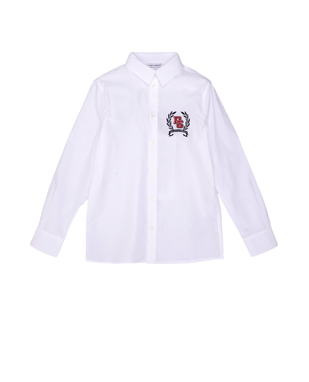 Детская рубашка Dolce&Gabbana Kids L43S23-G7JU7-B, белый цвет • Купить в интернет-магазине Kameron
