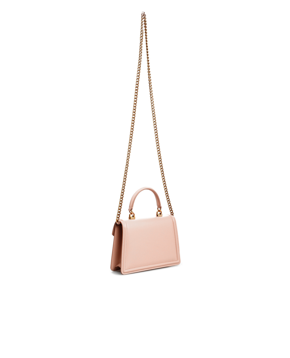 Кожаная сумка Devotion Small Dolce&Gabbana BB6711-AV893, розовый цвет • Купить в интернет-магазине Kameron