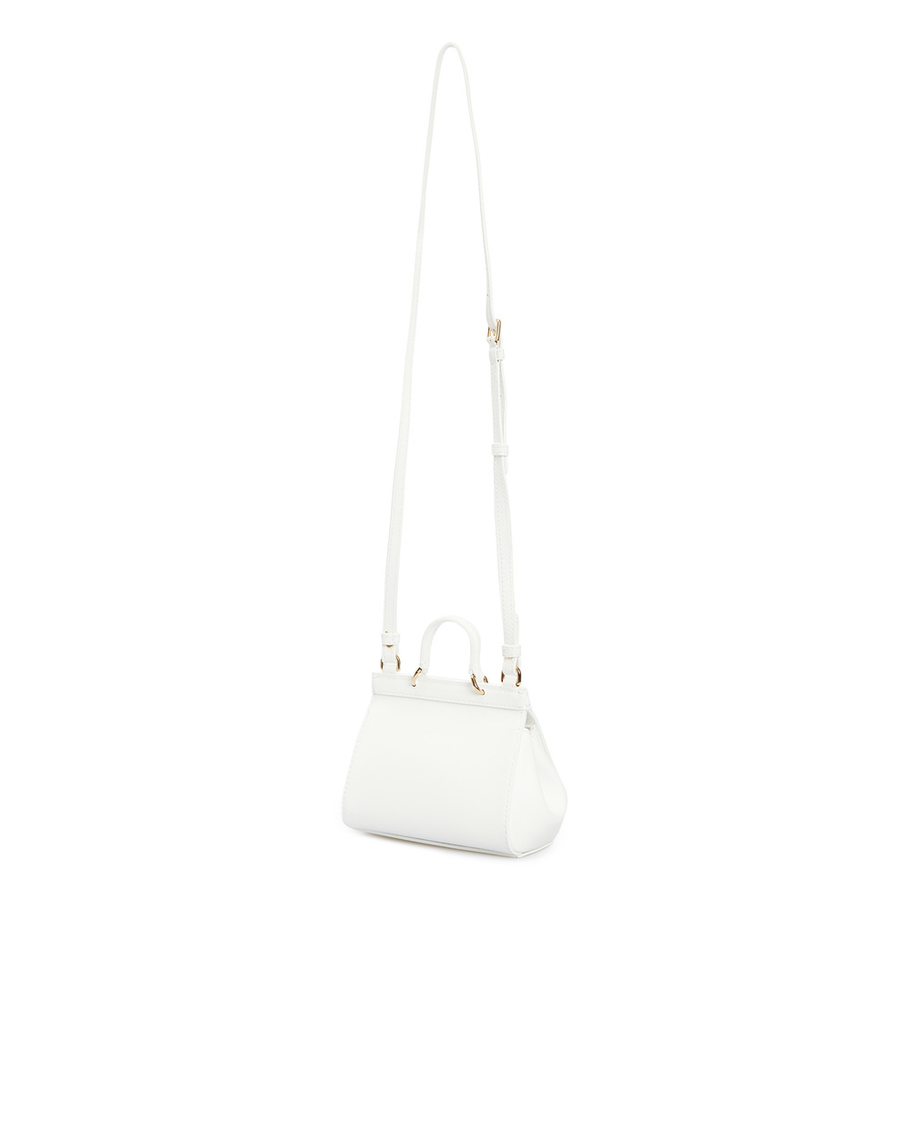 Шкіряна сумка Sicily Dolce&Gabbana EB0003-AY327, білий колір • Купити в інтернет-магазині Kameron