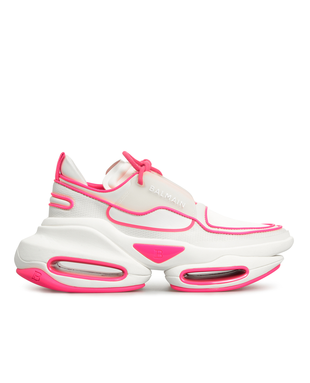 Кожаные кроссовки Balmain XN1VI541TSNH, белый цвет • Купить в интернет-магазине Kameron