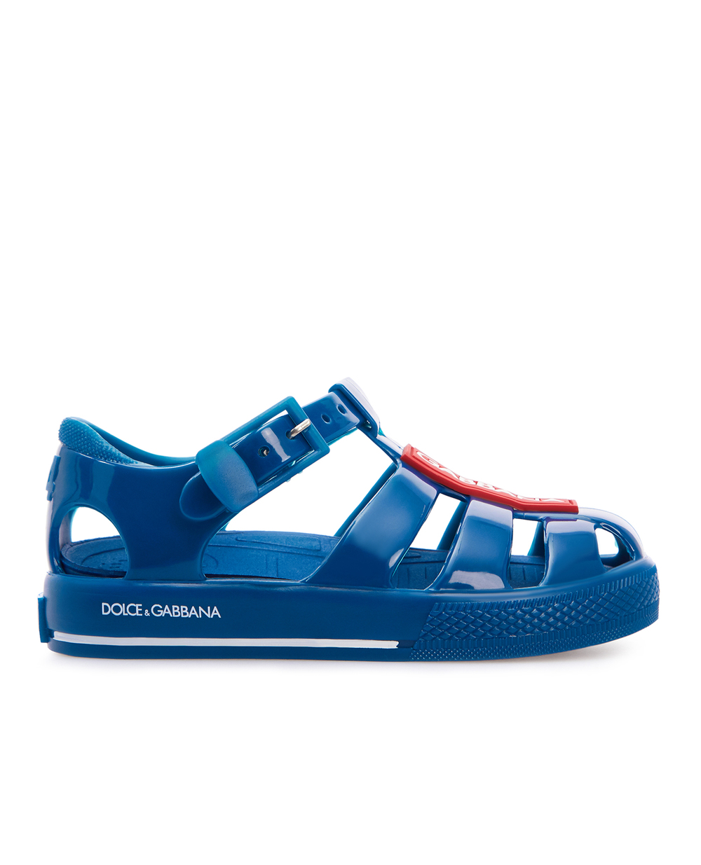 Дитячі сандалії Dolce&Gabbana Kids DN0115-AK498-, синій колір • Купити в інтернет-магазині Kameron