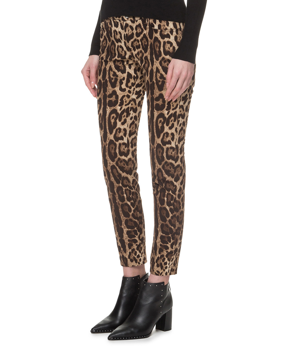 Штани Dolce&Gabbana FTAQWT-FSFAG, коричневий колір • Купити в інтернет-магазині Kameron