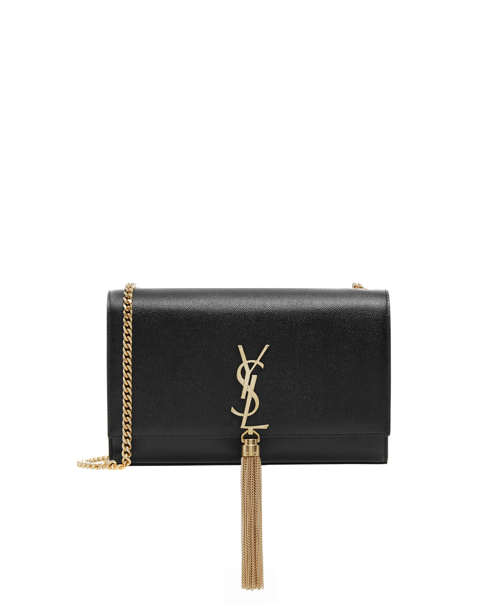 Шкіряна сумка Kate Monogram Saint Laurent 354119-BOW0J-, чорний колір • Купити в інтернет-магазині Kameron
