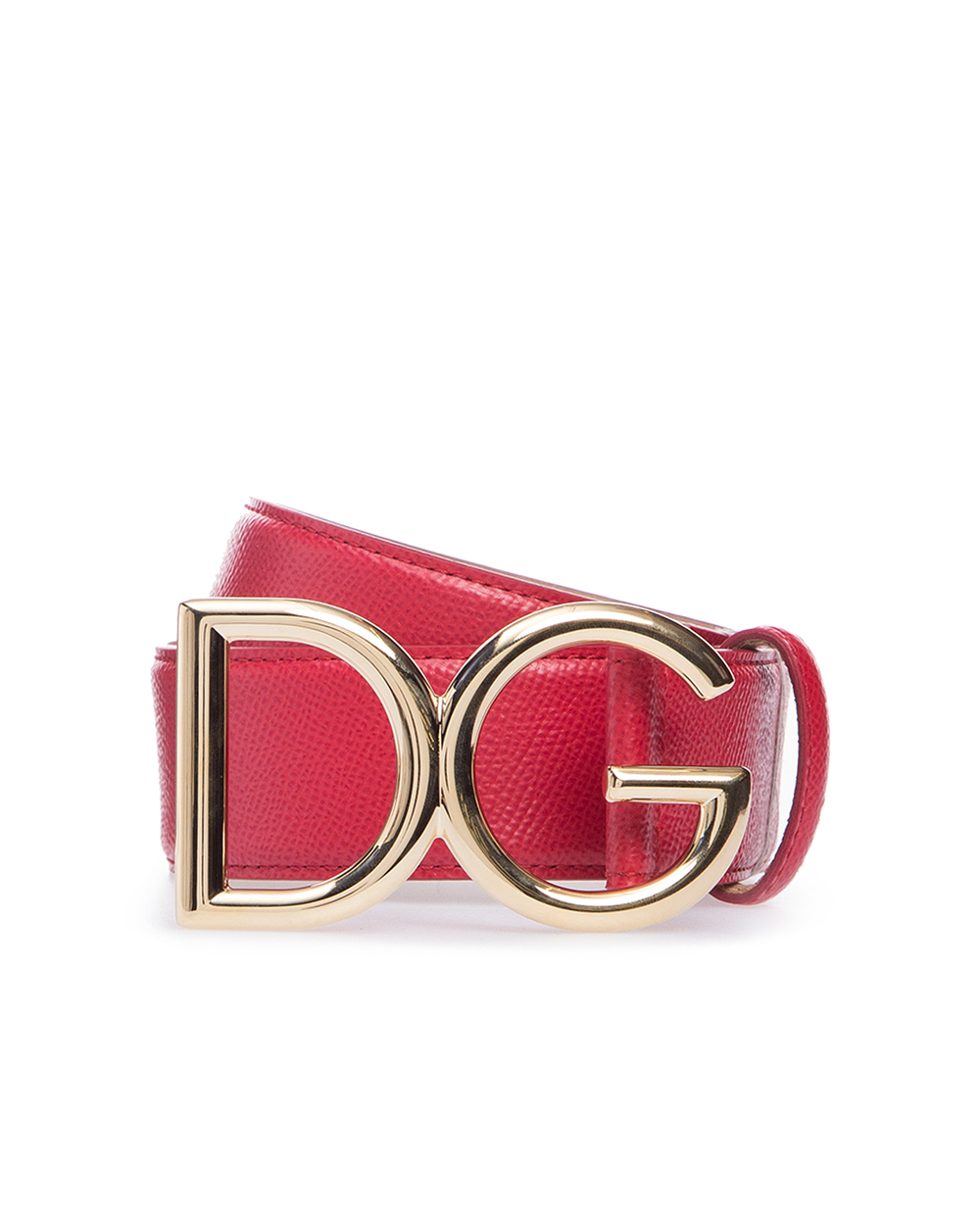 Кожаный ремень Dolce&Gabbana BE1331-A1001, красный цвет • Купить в интернет-магазине Kameron