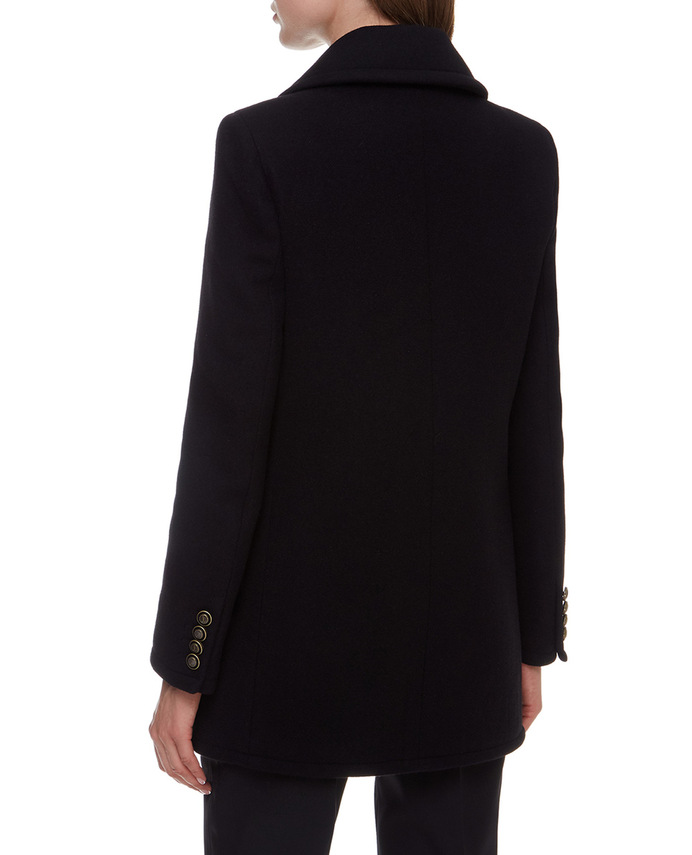Вовняне пальто Saint Laurent 631604-Y160W, чорний колір • Купити в інтернет-магазині Kameron