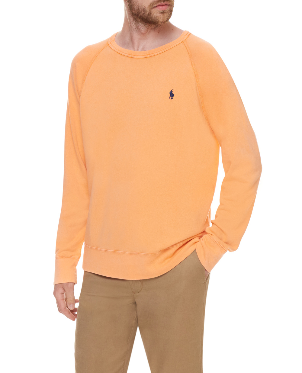 Свитшот Polo Ralph Lauren 710644952031, оранжевый цвет • Купить в интернет-магазине Kameron