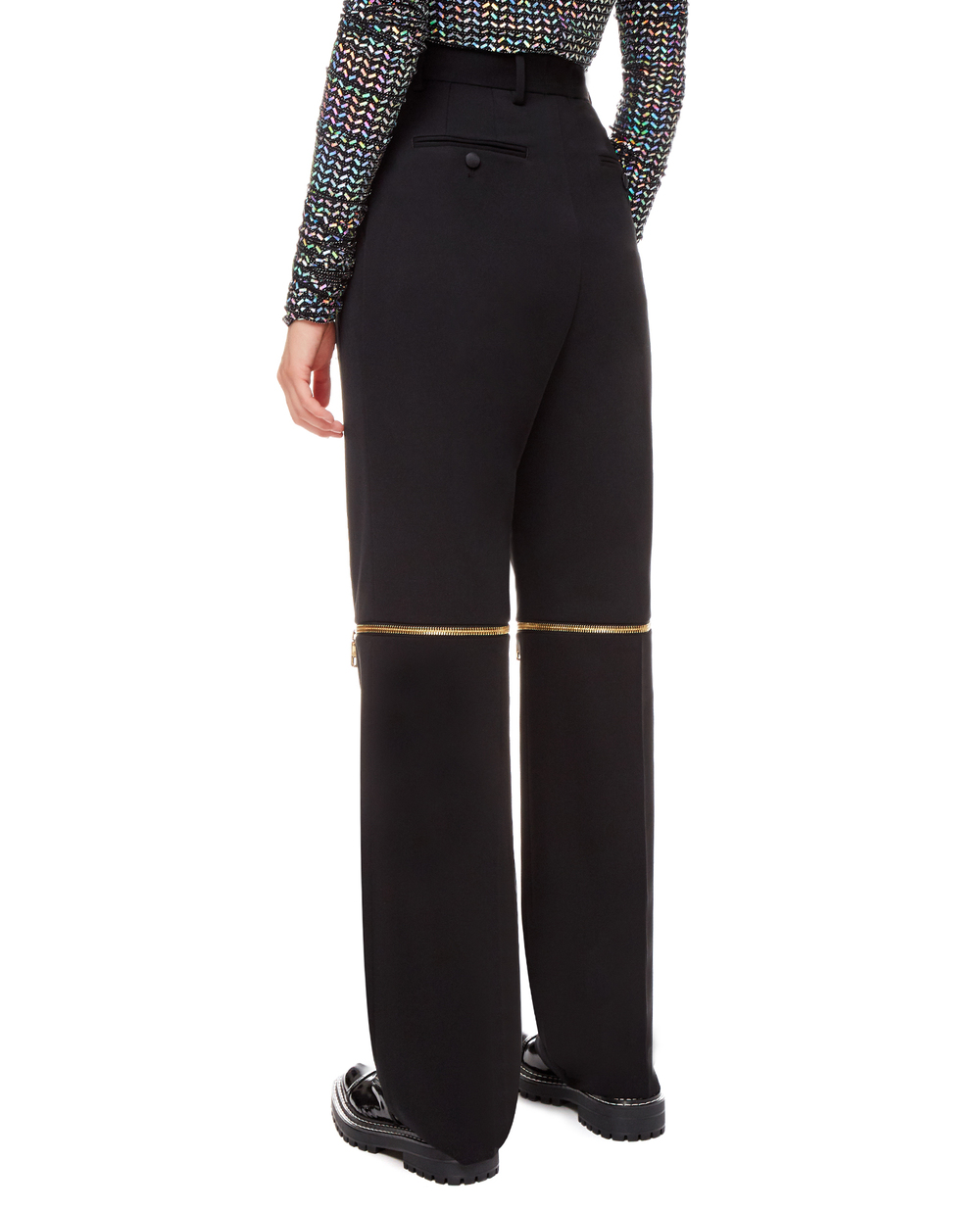 Шерстяные брюки Dolce&Gabbana FTB9UT-FU208, черный цвет • Купить в интернет-магазине Kameron