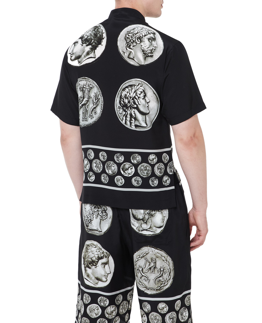 Шелковая рубашка (костюм) Dolce&Gabbana G8QS7T-HI1LI, черный цвет • Купить в интернет-магазине Kameron
