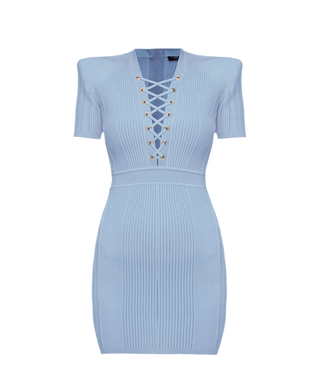 Платье Balmain CF1R6031KF24, голубой цвет • Купить в интернет-магазине Kameron