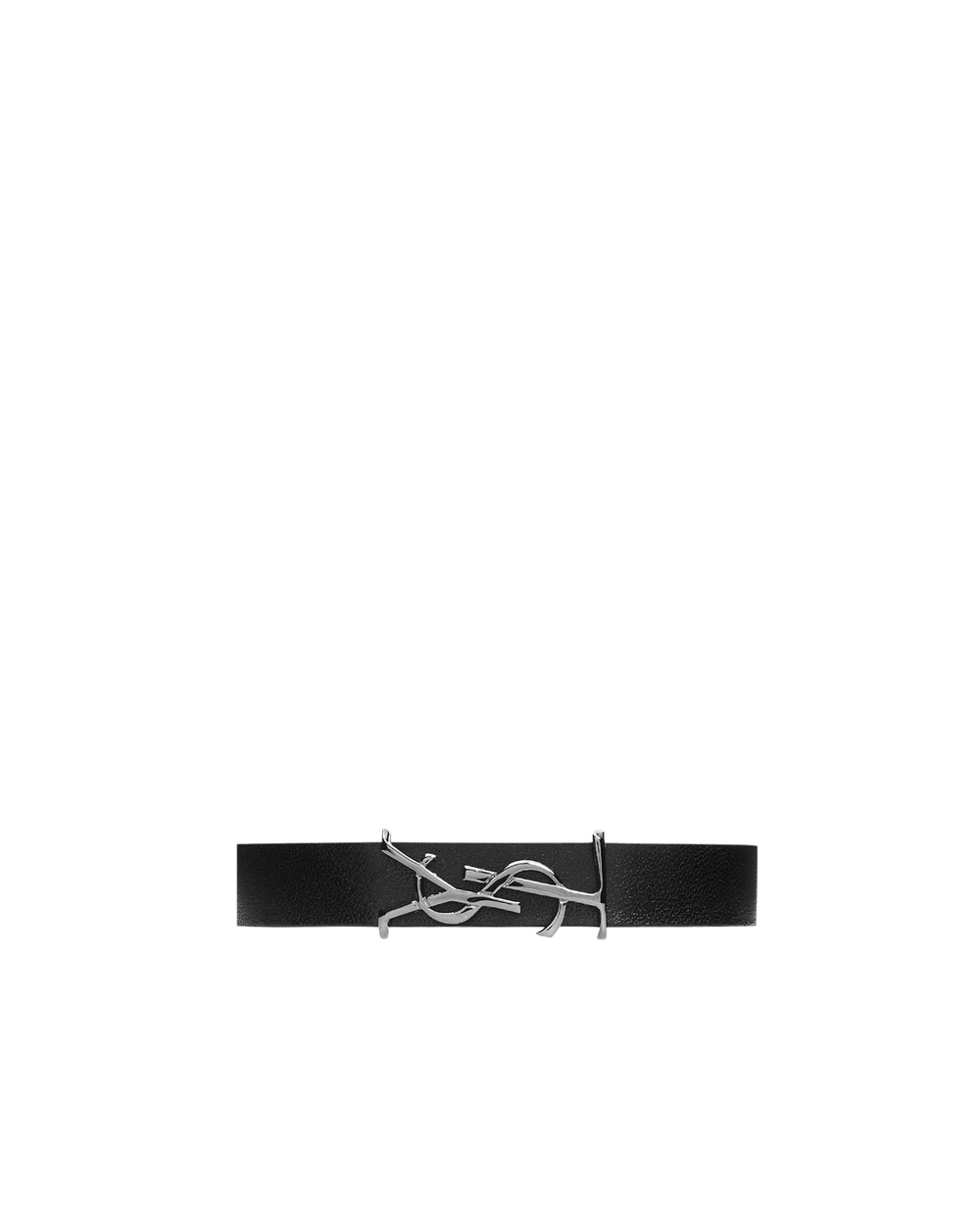 Шкіряний браслет Saint Laurent 559355-0IH0R-, чорний колір • Купити в інтернет-магазині Kameron