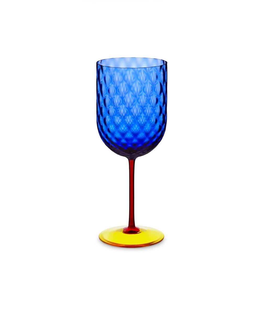 Келих для червоного вина із муранського скла Dolce&Gabbana TCB002-TCA34, синій колір • Купити в інтернет-магазині Kameron