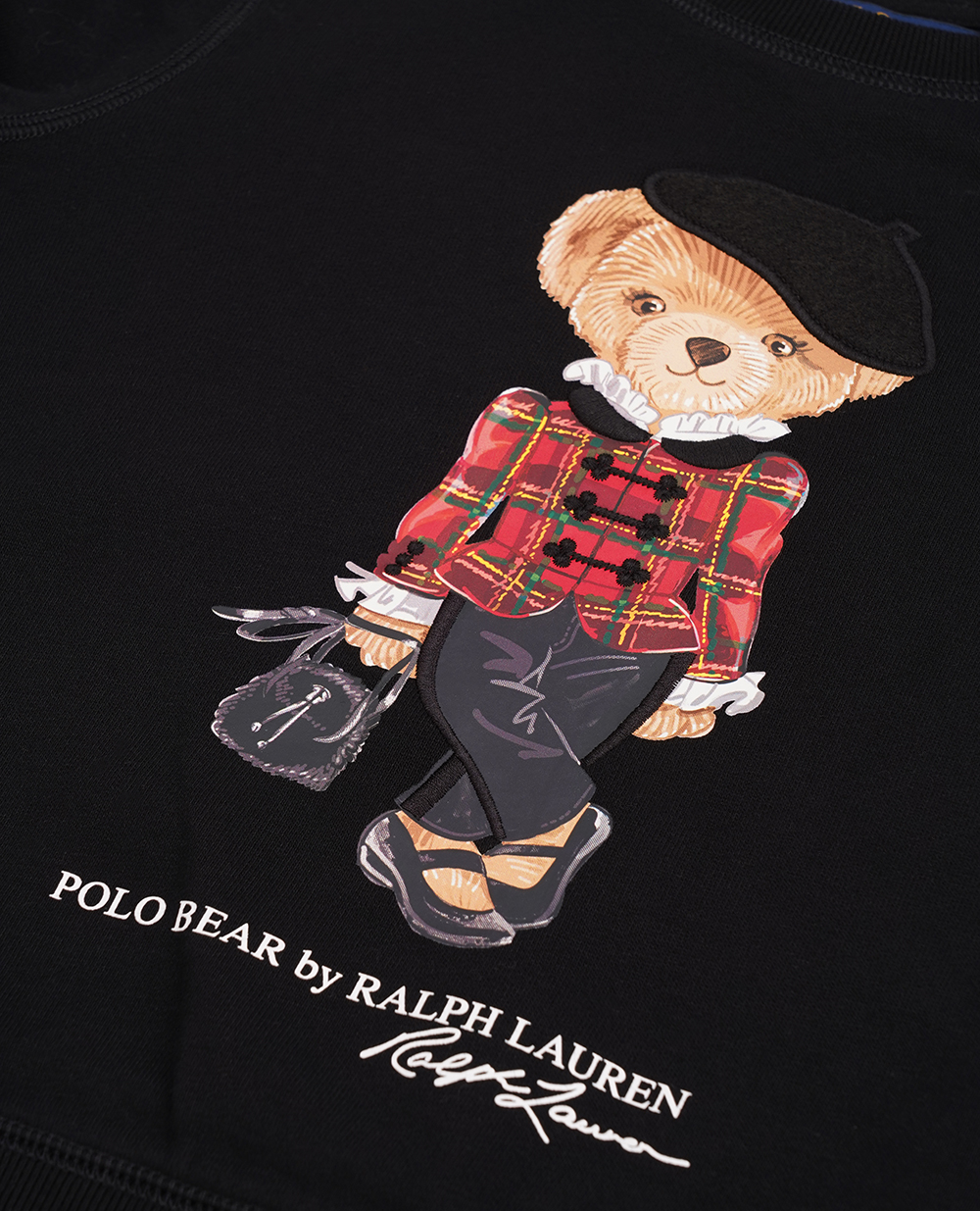 Детский свитшот Polo Bear Polo Ralph Lauren Kids 313920453001, черный цвет • Купить в интернет-магазине Kameron