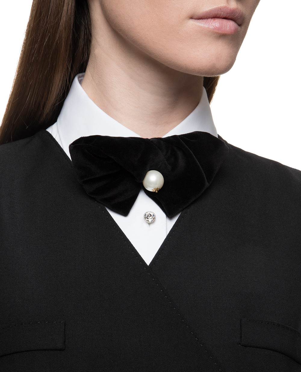 Оксамитовий метелик Dolce&Gabbana FT032R-FUVAT, чорний колір • Купити в інтернет-магазині Kameron