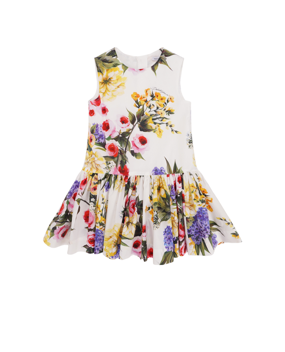 Детское платье Dolce&Gabbana Kids L53DH9-HS5Q5-B, белый цвет • Купить в интернет-магазине Kameron