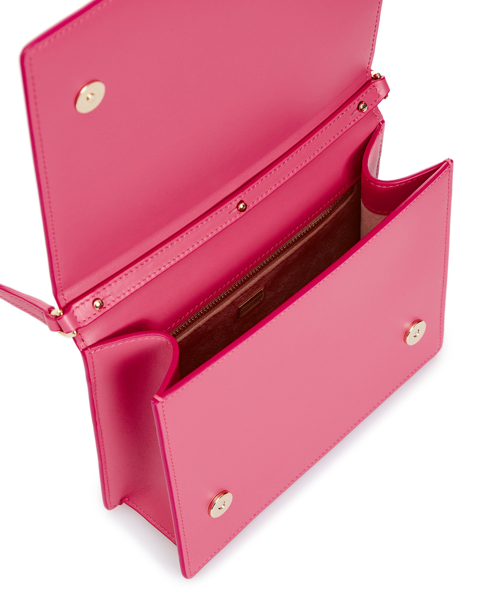 Кожаная сумка DG Logo Small Dolce&Gabbana BB7287-AW576, розовый цвет • Купить в интернет-магазине Kameron