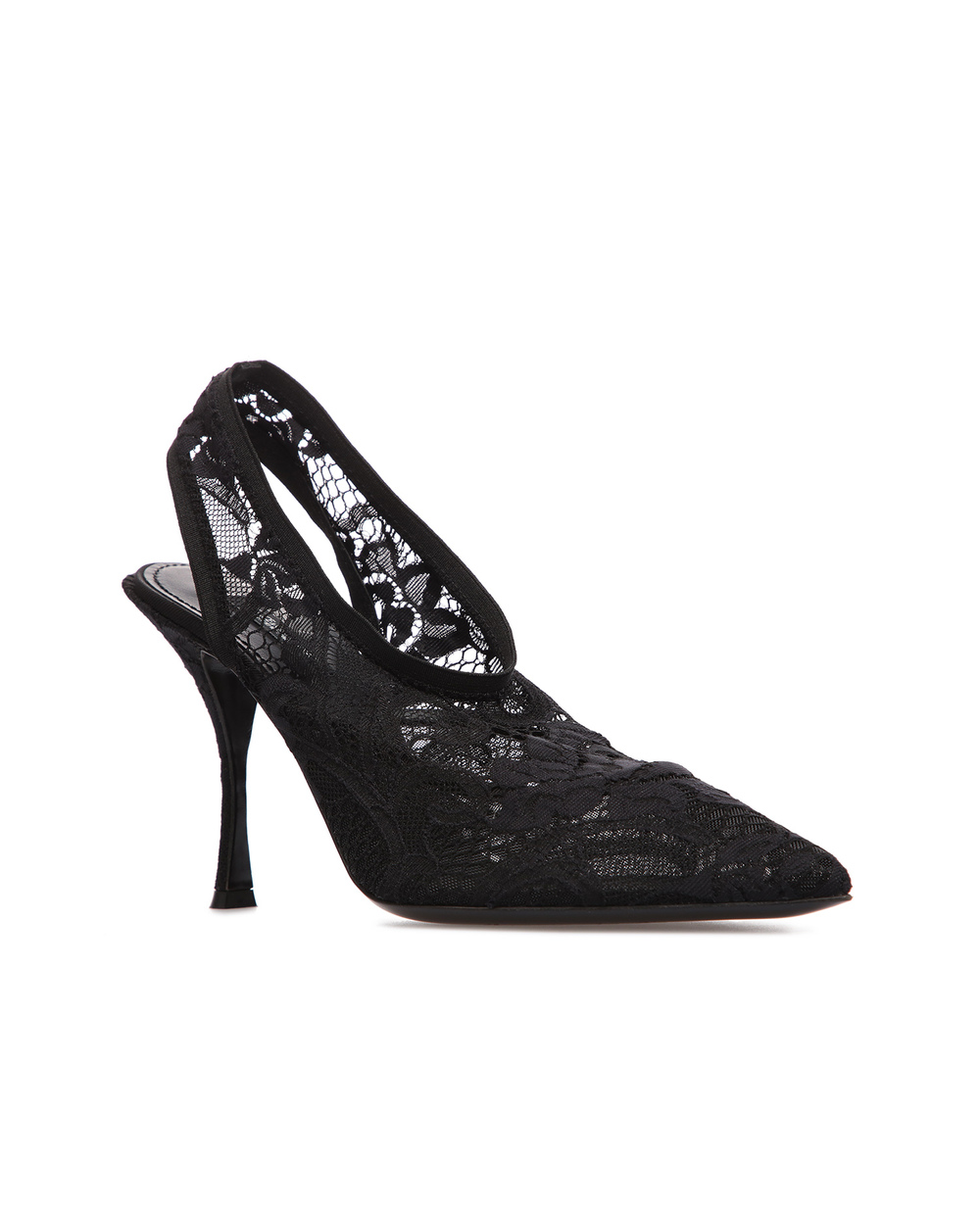 Кружевные туфли Lori Dolce&Gabbana CG0323-AJ316, черный цвет • Купить в интернет-магазине Kameron