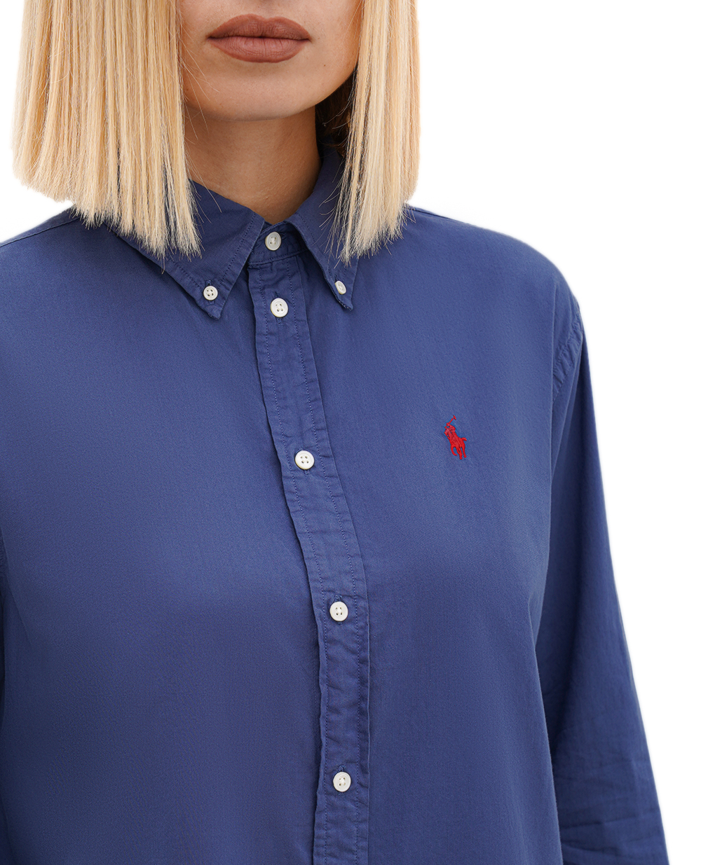 Рубашка Polo Ralph Lauren 211916277004, синий цвет • Купить в интернет-магазине Kameron