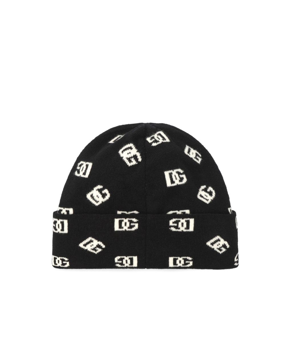 Двусторонняя шерстяная шапка Dolce&Gabbana GXM11T-JEMA4, черный цвет • Купить в интернет-магазине Kameron