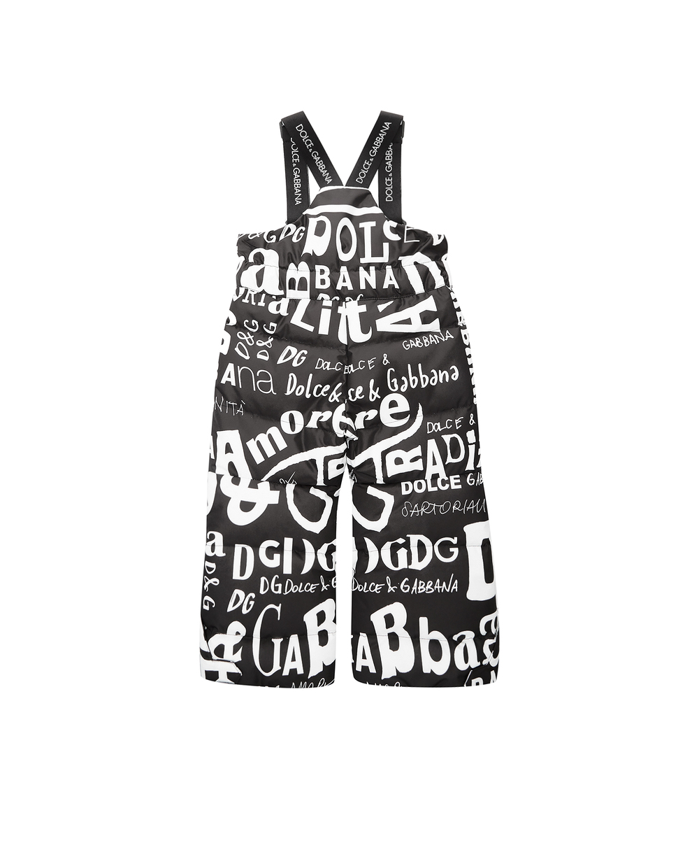 Пухові штани Dolce&Gabbana Kids L4JPZ8-FSSES-B, чорний колір • Купити в інтернет-магазині Kameron