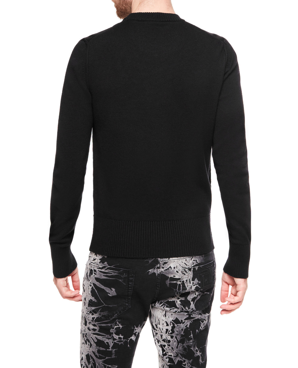 Шерстяной свитер Dolce&Gabbana GXB78Z-JAVXZ, черный цвет • Купить в интернет-магазине Kameron