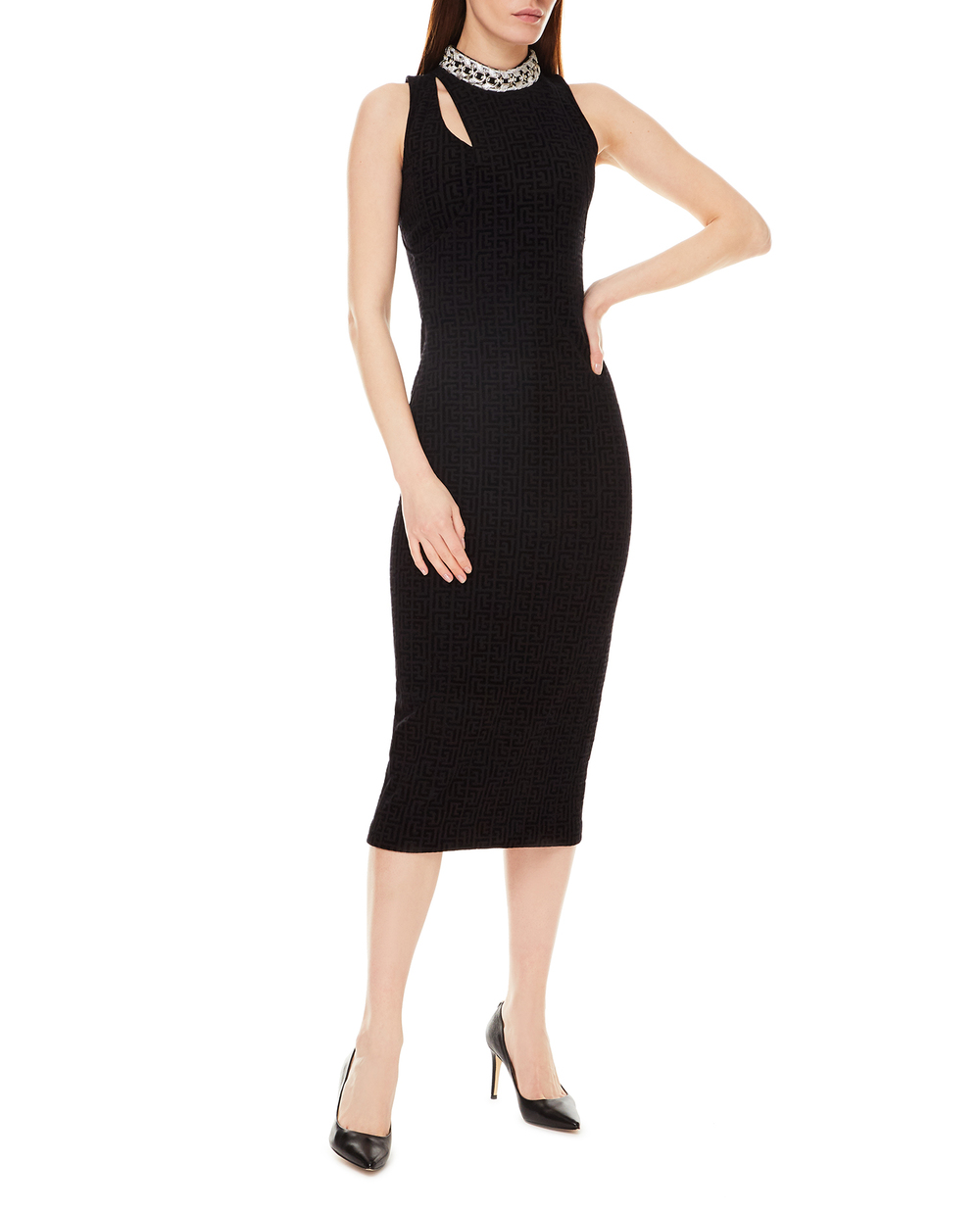 Платье Balmain WF0RJ060P100, черный цвет • Купить в интернет-магазине Kameron