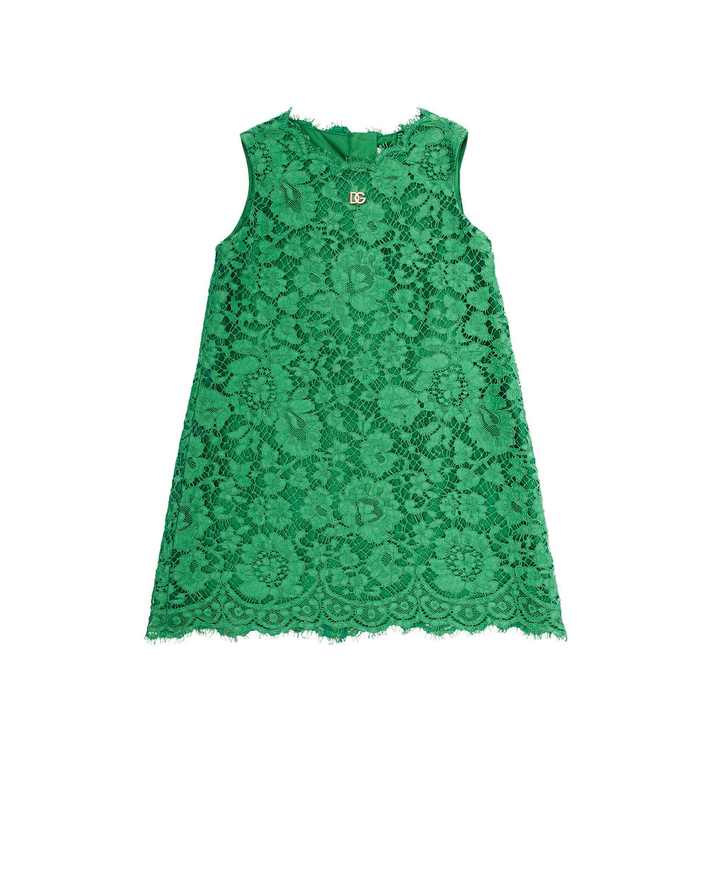 Детское платье Dolce&Gabbana Kids L52DS2-FLM98-S, зеленый цвет • Купить в интернет-магазине Kameron