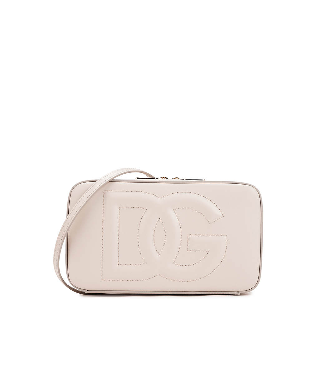 Кожаная сумка DG Logo Small Dolce&Gabbana BB7289-AW576, айвори цвет • Купить в интернет-магазине Kameron