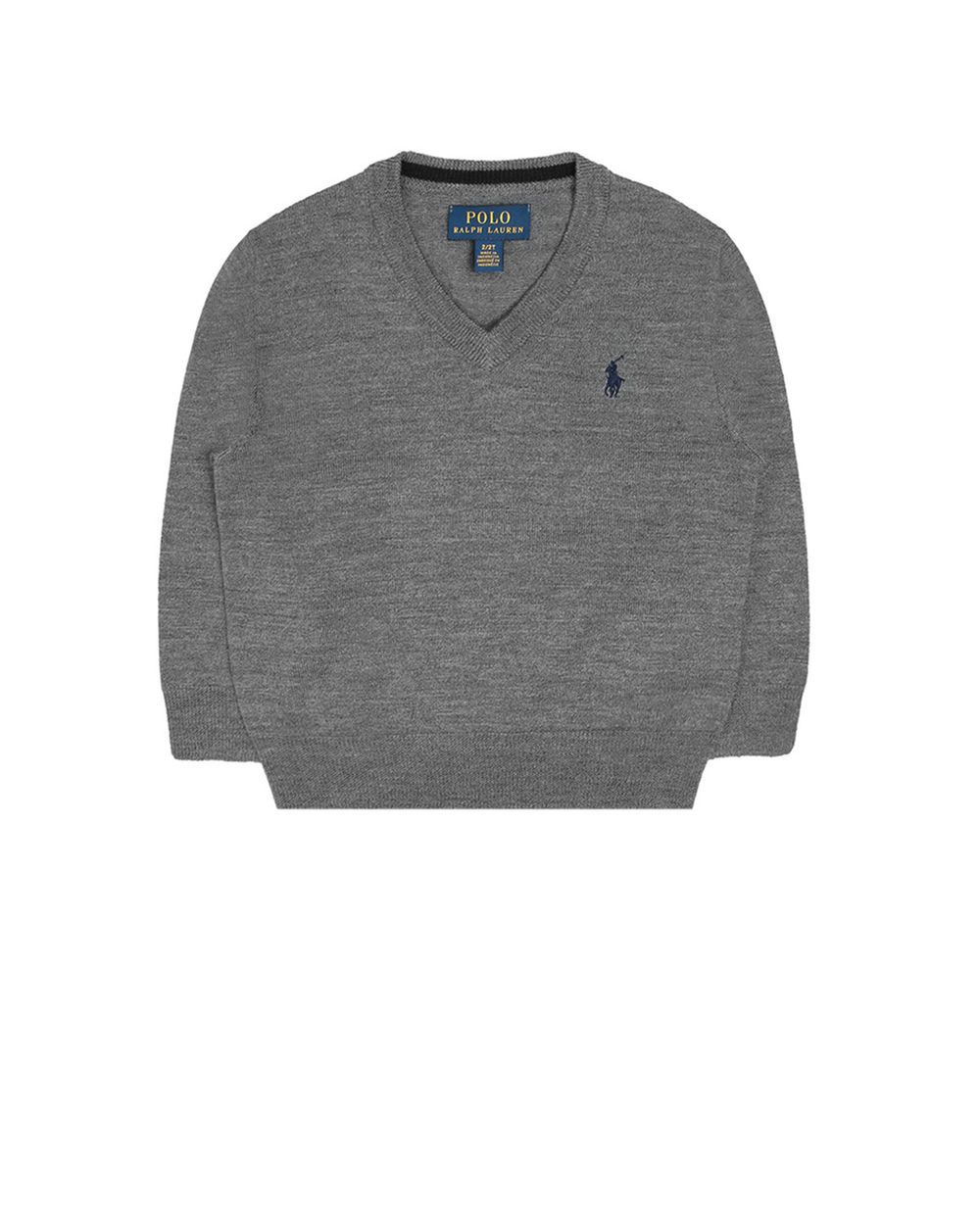 Дитячий вовняний пуловер Polo Ralph Lauren Kids 321702303004, сірий колір • Купити в інтернет-магазині Kameron