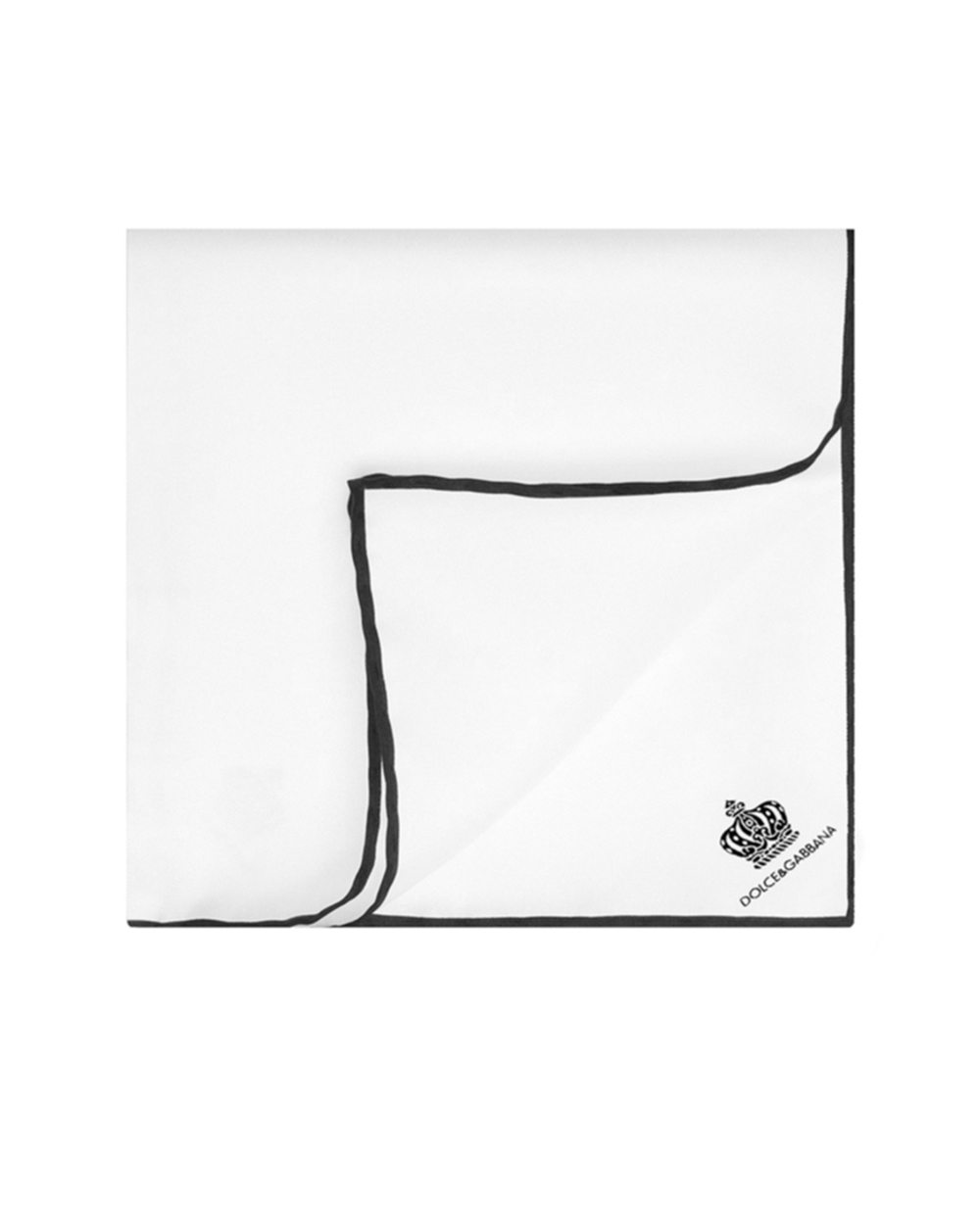 Шелковый платок Dolce&Gabbana GR412E-G0UAS, белый цвет • Купить в интернет-магазине Kameron