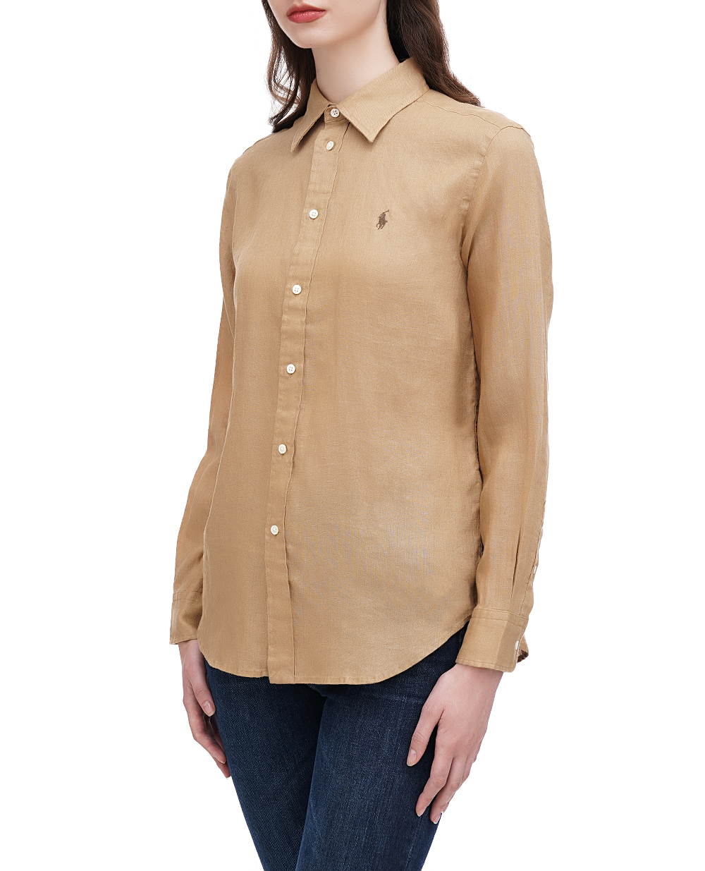 Рубашка Polo Ralph Lauren 211920516009, бежевый цвет • Купить в интернет-магазине Kameron