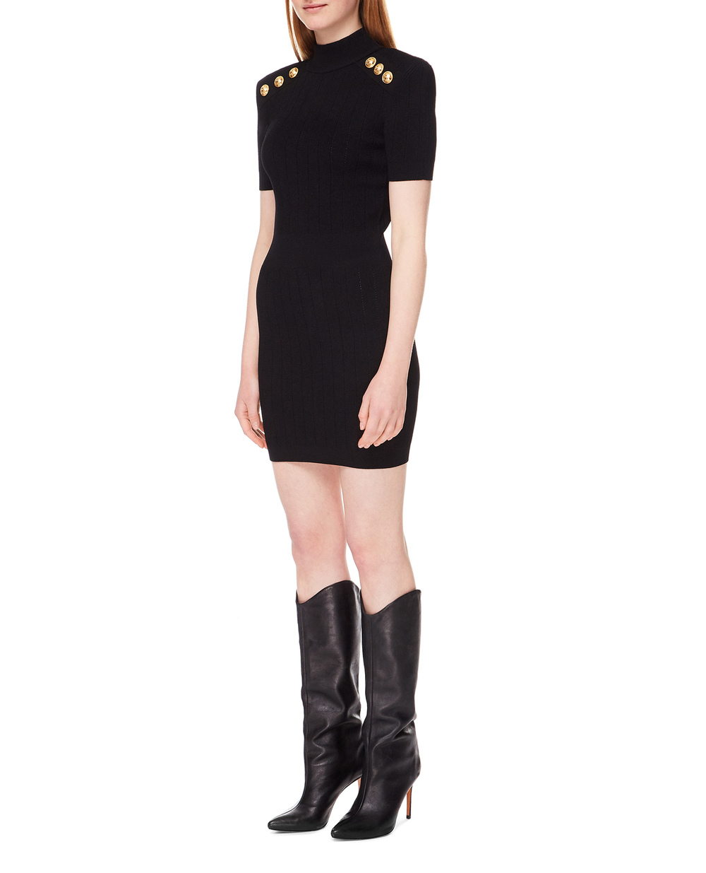 Сукня Balmain YF1R6005KB07, чорний колір • Купити в інтернет-магазині Kameron