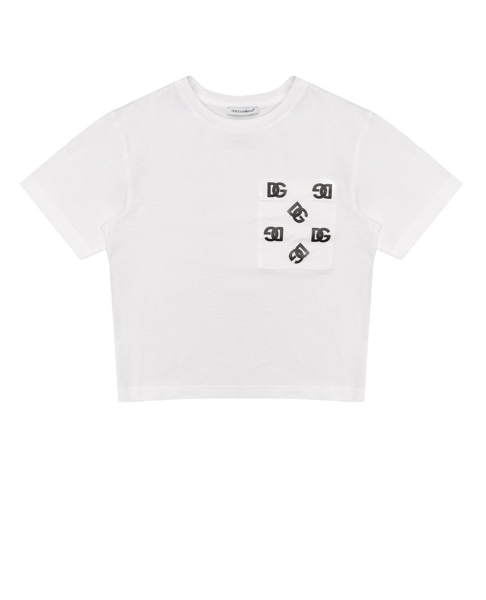 Дитяча футболка Dolce&Gabbana Kids L4JTGD-G7F5X-S, білий колір • Купити в інтернет-магазині Kameron