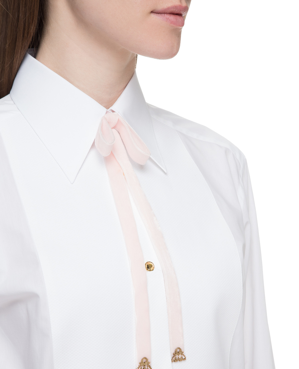 Блуза Dolce&Gabbana F5M20Z-FU5K9, білий колір • Купити в інтернет-магазині Kameron