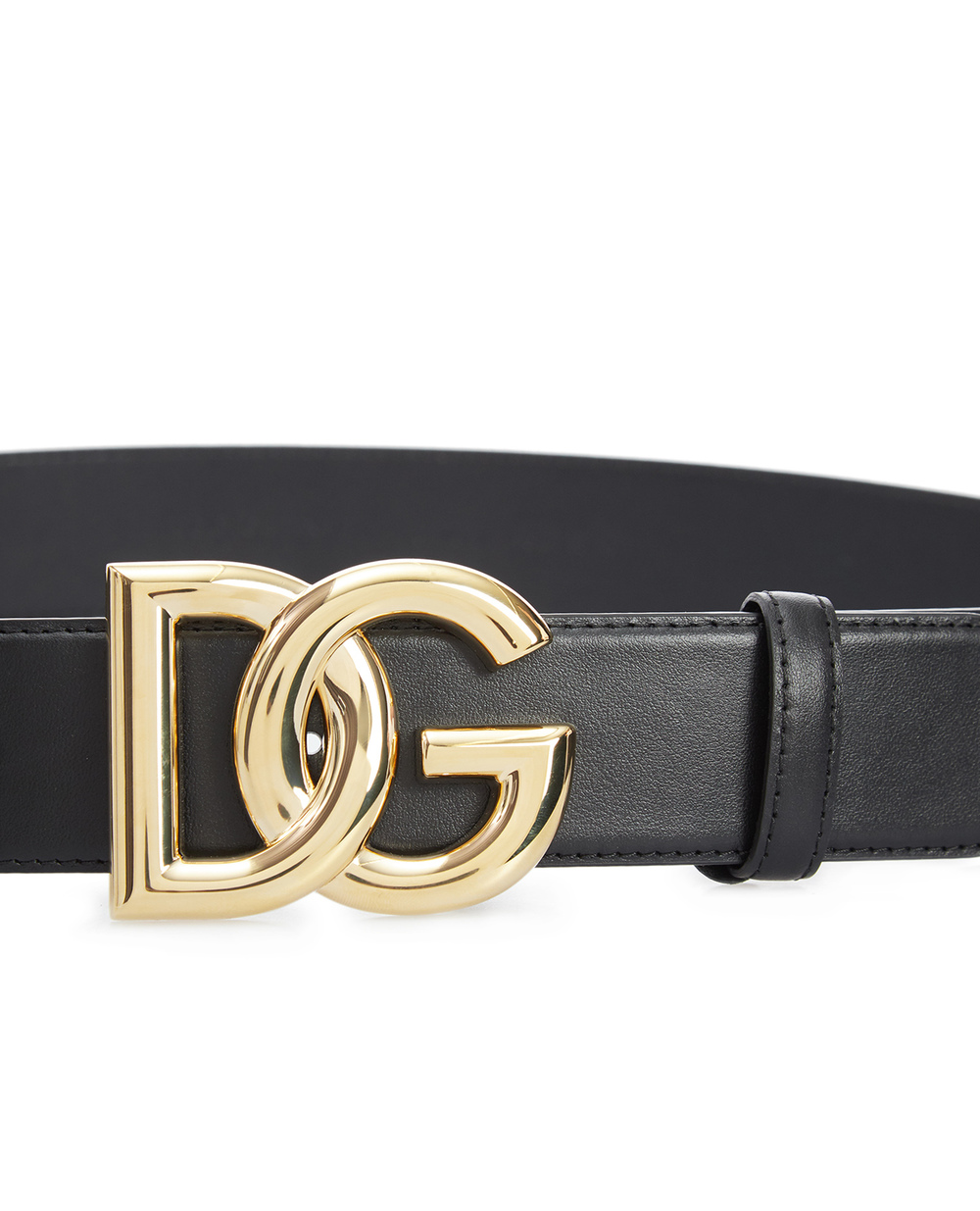 Шкіряний ремінь Dolce&Gabbana BE1446-AW070, чорний колір • Купити в інтернет-магазині Kameron